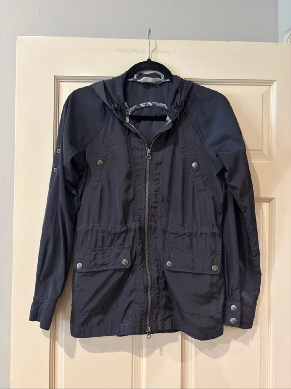 Athleta Men's Dark Navy Lightweight Hooded Jacket